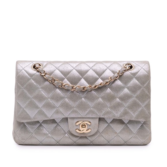 Pre-Loved Chanel Medium Classic Iridescent Lambskin Double Flap - Picture 1 of 12